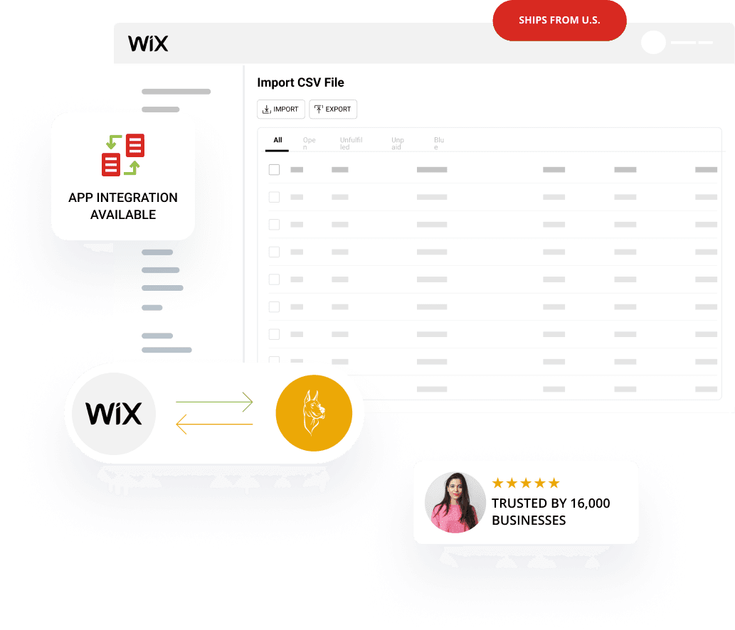 WIX DROPSHIPPING SUPPLIERS APP