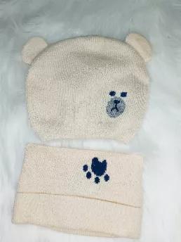 Zammy Yammy Mouse Ear  character Infant Hat and Scarf