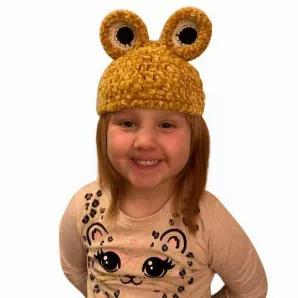Zammy Yammy Handcrafted  Plush Froggy Character Baby and Toddler Beanie Series