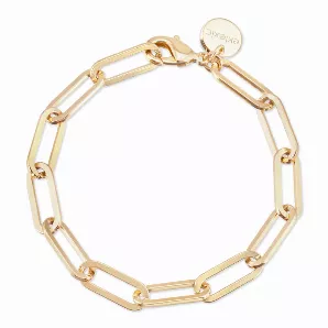 Large Elongated Link Chain Anklet