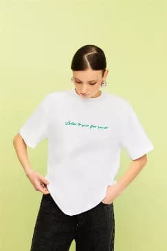Embroidered Oversized T-Shirt