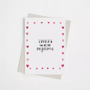 Thanks for all the Orgasms - Greeting Card