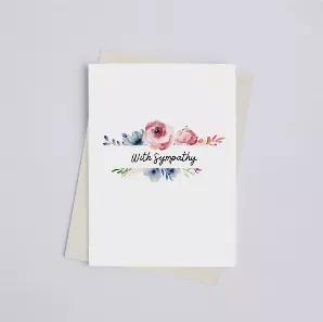 With Sympathy - Greeting Card