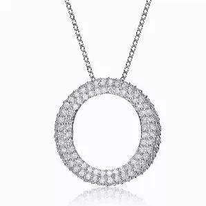 Collette Z Sterling Silver White Cubic Zirconia Pendant