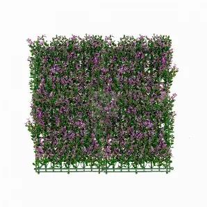 Artificial Purple Lavender Foliage Wall Panels 33 SQ FT UV Resistant