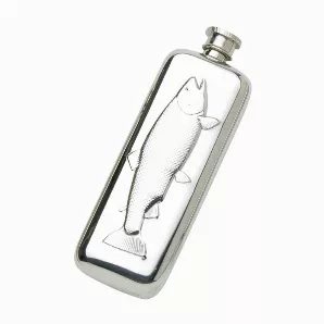 Fish Boot Flask 3oz English Pewter