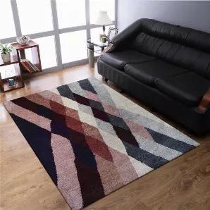 Rugsotic Carpets Hand Knotted Silk 5'x8' Area Rug Contemporary Multicolor