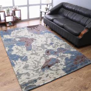 Rugsotic Carpets Hand Knotted Wool Area Rug Abstract 