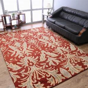 Rugsotic Carpets Hand Knotted Wool Area Rug Floral