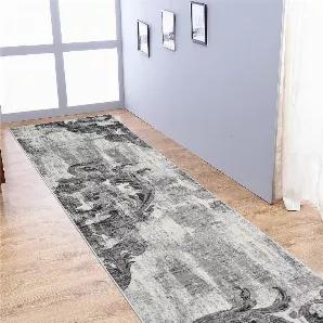 Rugsotic Carpets Machine Woven Heatset Polypropylene 3'2''x10' Runner Area Rug Floral 