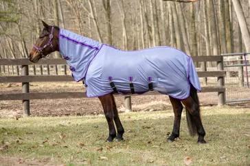 TuffRider Comfy Plus Combo Neck Fly Sheet- Purple with Deep Purple Trim- 84
