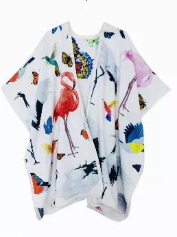 Double-Sided Soft Wearable Throw/Cape