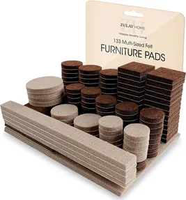 Zulay Home Felt Furniture Pads for Hardwood Floors