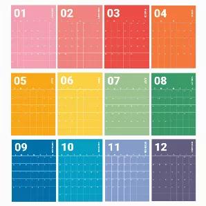 Rainbow Wall Planner
