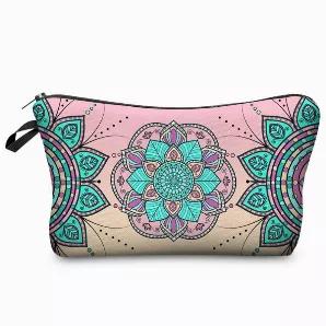 Mandala Design Water Resistant Cosmetics Organizer