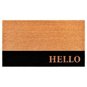 Calloway Mills Hello Black Stripe Doormat