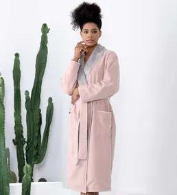 Women's Plush Lined Double Layer Microfiber Robe