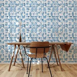 Succulent' Geometric Modern Farmhouse Peel & Stick Wallpaper