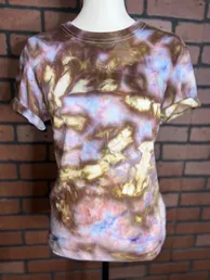 Mushroom Ice Dyed Tie Dye Blank Tee 