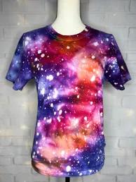 Rainbow Nebula Ice Tie Dye Blank Tee 