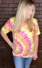 Rainbow Sherbet Tie Dye Blank Tee 