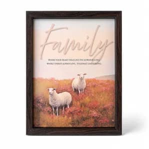Framed Wall Art Family Where Your Heart