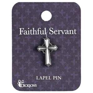 Lapel Pin Cross Faithful Servant