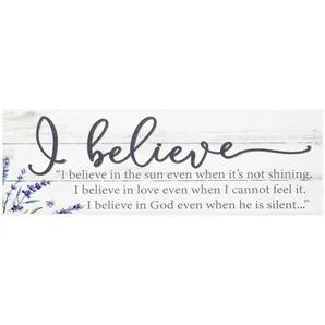 I Believe Wall Plaque