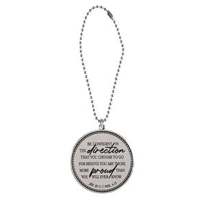Auto Dangle Graduation Silver Compass