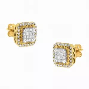 10 Karat Yellow Gold Stud Earrings 