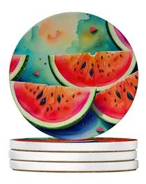 Colorful Fruit Large Sandstone Coasters Pack of 4