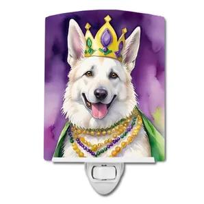 King of Mardi Gras Ceramic Night Light