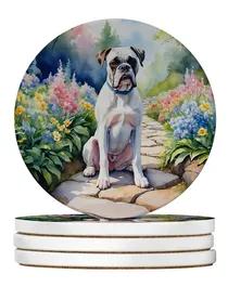 Spring Path Large Sandstone Coasters (Pack of 4)