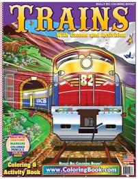 Trains Really Big Coloring Book
