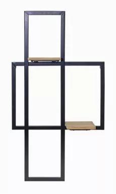 Wall Shelf 17.5"L x 33.5"H Iron/Wood