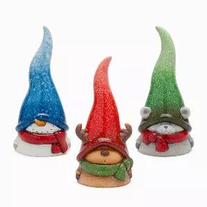 Snowman/Moose/Bear (Set of 3) 12"H Terra Cotta