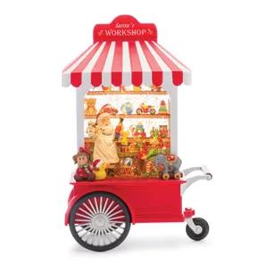 LED Snow Globe Santa's Workshop Stand 