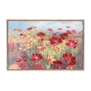Framed Floral Canvas Art 