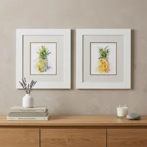 16" X 18" White Frame Delicious Ripe (Set Of 2)