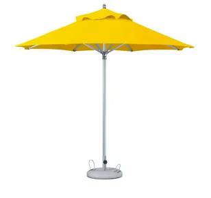 13' Yellow Polyester Round Market Patio Umbrella