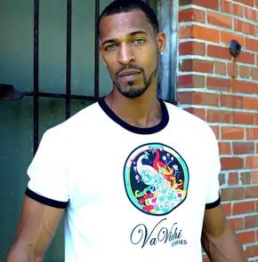 Men's VaVichi Stain Glass Ringer Tee