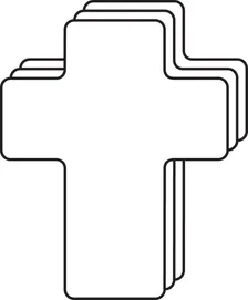 Cross Foam Single Color Creative Cut-Outs