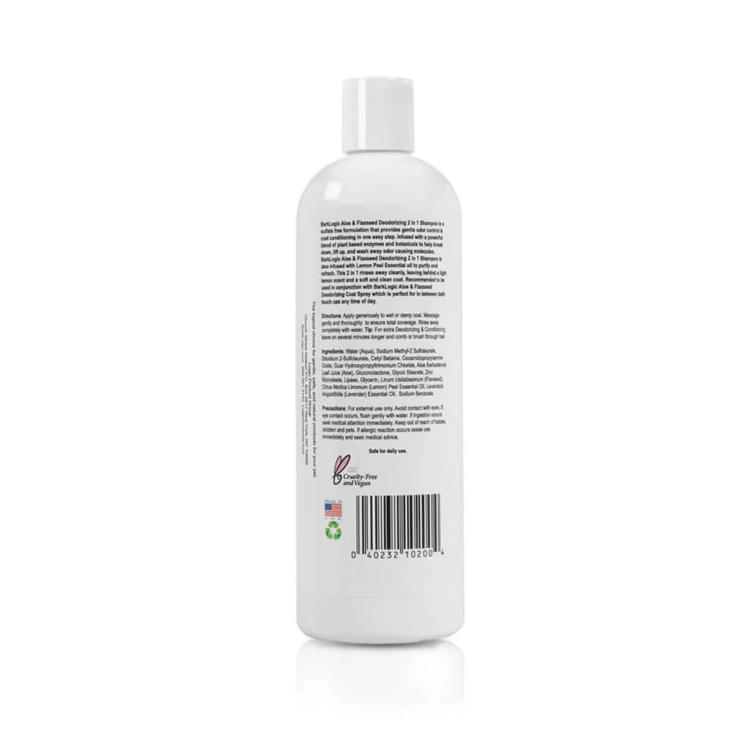 BarkLogic Aloe & Flaxseed Deodorizing 2 in 1 Shampoo 3