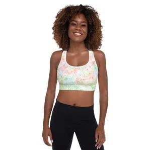 Tie Dye Splash Activewear Sports Bra