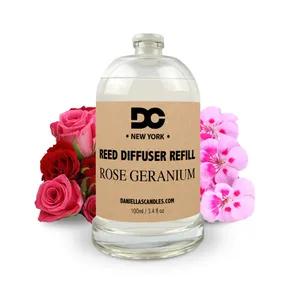 Rose Geranium Reed Diffuser Refill Oil 