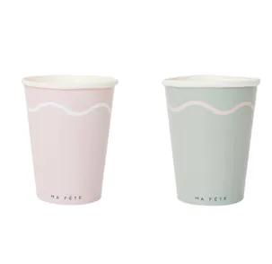 Signature Paper Cups, Pink & Mint