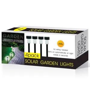 4-Pack Solar Powered Garden Lights Set