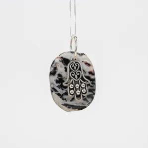 Black Sardonyx | Silver Alloy Pendants