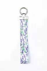 Lavender Blooms Wristlet Keychain