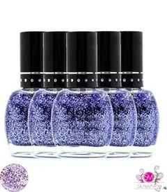 Lavendar Glitter Nabi Nail Polish